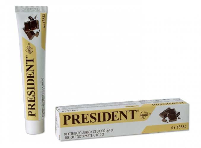 PresiDENT Junior dětská zubní pasta, čokoládová, od 6 let 50 ml