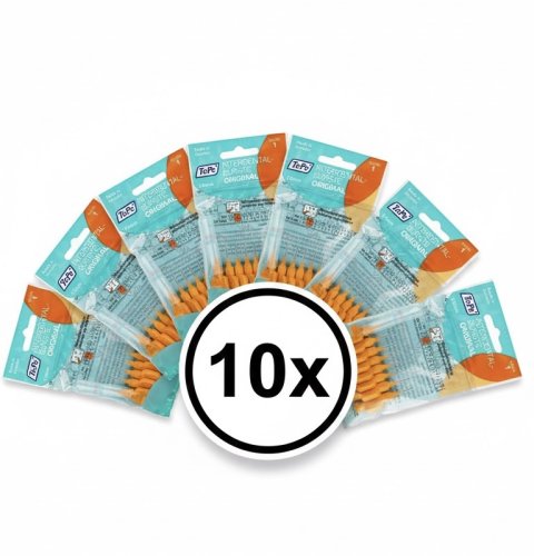 Tepe sada mezizubních kartáčků 10x oranžové 0,45