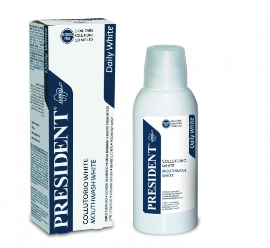 PresiDENT White – bělící ústní voda 250 ml