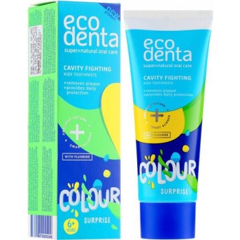 Ecodenta Colour Surprise dětská zubní pasta melounová 6+  75 ml