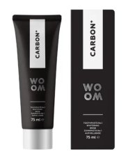 Woom Carbon bělící zubní pasta s černým uhlím 75 ml
