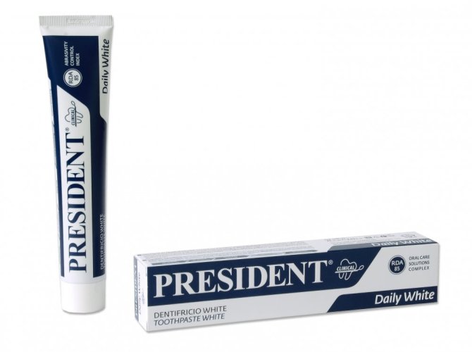 PresiDENT Daily White bělící zubní pasta 75 ml