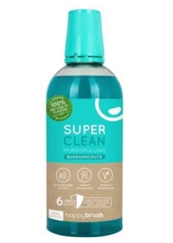 Happy Brush Superclean ústní voda mátová 500 ml