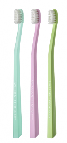 Swissdent Whitening soft zubní kartáček 2+1 zdarma VERBIER (tyrkys,růžová, zelená)