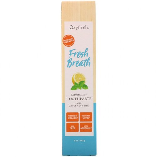 Oxyfresh Fresh Breath Lemon Mint zubní pasta 142 g