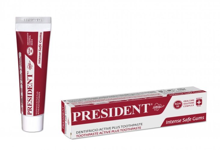 PresiDENT Active plus antibakteriální zubní gel s chlorhexidnem 0,1% 30 ml