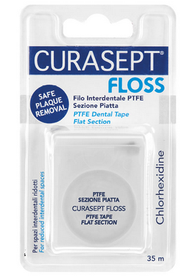 Curasept dentální páska PTFE chlorhexidin 35 m