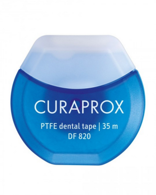 Curaprox DF 820 PTFE dentální páska chlorhexidin 35 m
