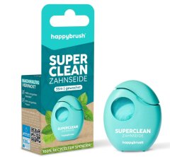 Happy brush SuperClean dentální nit voskovaná 35 m