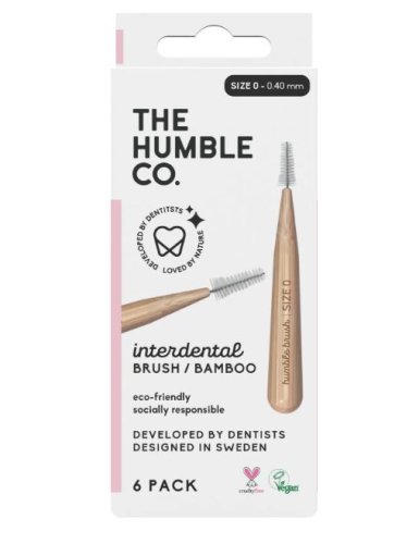 The Humble Bambusové mezizubní kartáčky růžové 0,40 mm 6 ks