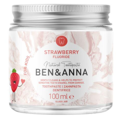 BEN&ANNA přírodní dětská zubní pasta od 6 let jahoda 100 ml