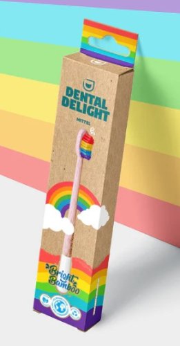 Dental Delight Bright Bamboo bambusový zubní kartáček 1 ks