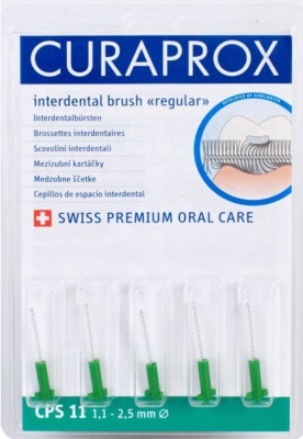 Curaprox CPS 11 regular refill mezizubní kartáčky zelené 5 ks