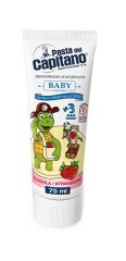 Pasta del Capitano Baby dětská zubní pasta jahoda 3 +75ml
