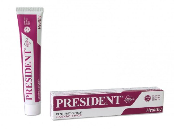 PresiDENT Profi zubní pasta, 0,2% chlorhexidin 75 ml