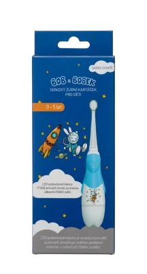 Bob a Bobek baby sonický elektrický kartáček pro děti s kosmonautem 0-5