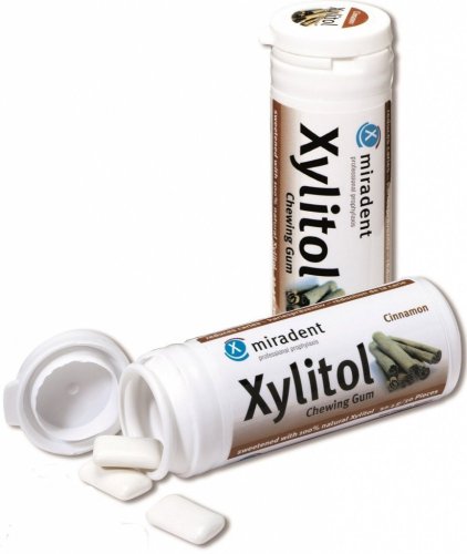 Miradent XYLITOL žvýkačky skořice 30 ks