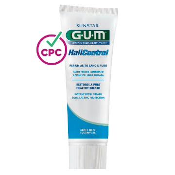GUM HaliControl zubní gel proti špatnému dechu s CPC 0,07%, 75 ml