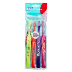 Tepe Zoo Compact x-soft dětský zubní kartáček 4 ks