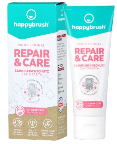 Happy Brush Repair & Care zubní pasta heřmánkem, alantoinem a vitamínem E 75 ml