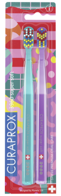 Curaprox CS 3960 2 pack zubní kartáček WONDERLAND Edition