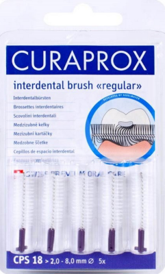 Curaprox CPS 18 regular refill mezizubní kartáčky fialové 5 ks