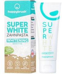 Happy brush super white sensitive bělící zubní pasta 75 ml