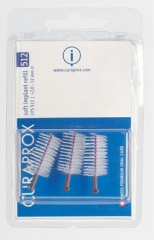 Curaprox CPS 512 soft implant mezizubní kartáčky fialové 3 ks