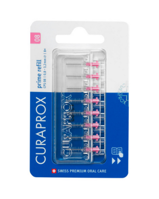 Curaprox CPS 08 mezizubní kartáčky růžové refill 8 ks