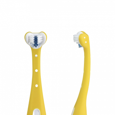 Fridababy Tooth Hugger 3D dětský zubní kartáček žlutý
