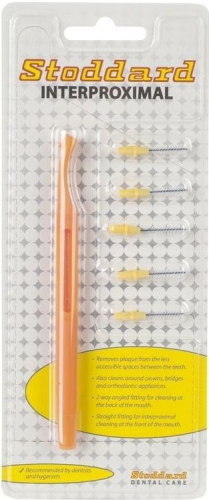 Stoddard 3-WAY mezizubní kartáčky 5 ks žluté