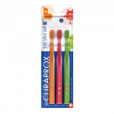 Curaprox CS kids, dětský kartáček, 4-12 let 3ks
