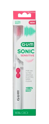 GUM Sensitive SONIC bateriový sonický kartáček
