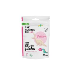 The Humble kids floss picks dinosauří párátka s jahodovou příchutí 30 ks