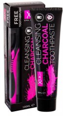 XPEL Cleansing Charcoal zubní pasta + kartáček 100 ml