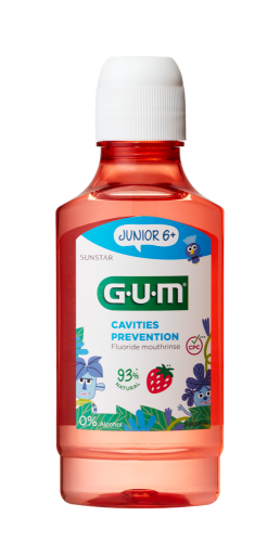 GUM Junior ústní voda pro děti od 6 let jahoda 300ml