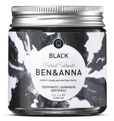 BEN&ANNA přírodní bělicí zubní pasta černá s aktivním uhlím 100 ml