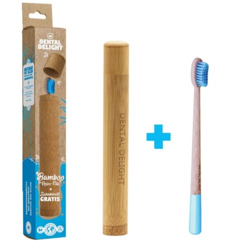 Dental Delight bambusové cestovní pouzdro se zubním kartáčkem 1 ks