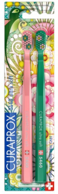 Curaprox CS 5460 zubní kartáček Duo WILD GARDEN Edition