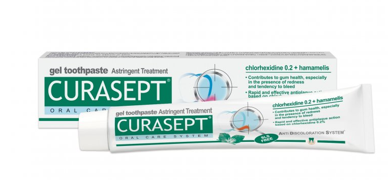 Curasept ADS Adstringent zubní pasta s CHX 0,2% hamamelis 75 ml