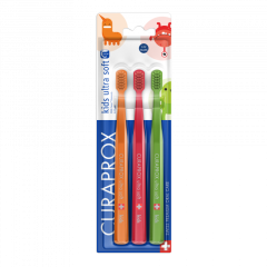 Curaprox CS kids, dětský kartáček, 4-12 let 3ks