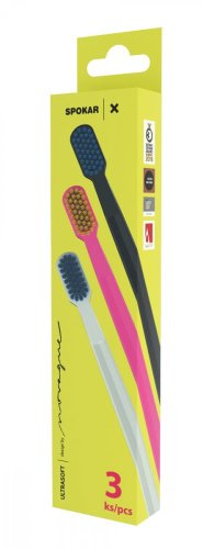 Spokar X ultrasoft zubní kartáček 3 ks