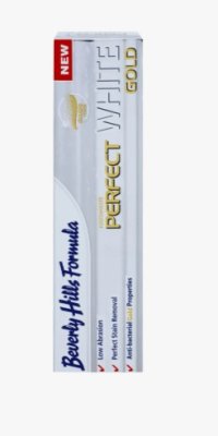 Beverly Hills Formula Perfect White Gold bělící zubní pasta s kyselinou hyaluronovou 100 ml