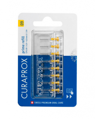 Curaprox CPS 09 mezizubní kartáčky žluté refill 8 ks