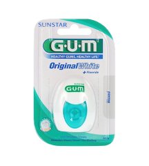 GUM Original White  voskovaná bělicí zubní nit 30 m
