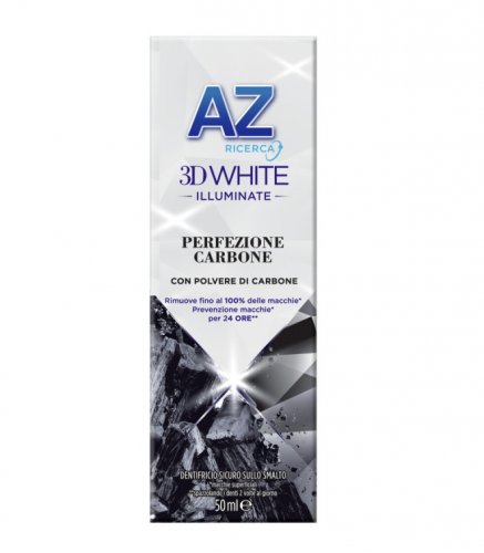 AZ 3D White Illuminate Perfezione Carbone extra bělicí zubní pasta 50 ml