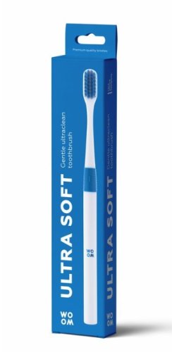 WOOM zubní kartáček ULTRA SOFT - modrý 1 ks - Barva: Růžová