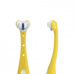 Fridababy Tooth Hugger 3D dětský zubní kartáček žlutý