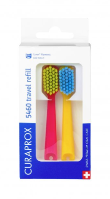 Curaprox Travel set - náhradní hlavice 2 ks různobarevný mix