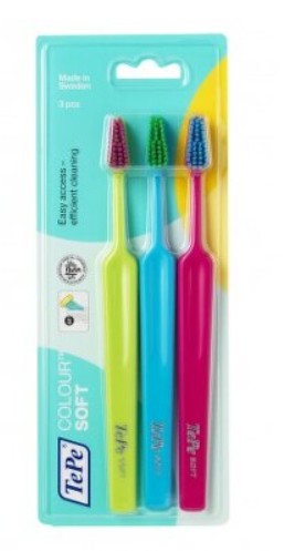 TePe Colour Select soft zubní kartáček 3 ks